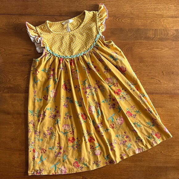 Matilda Jane golden yellow wildflower dress 10 - Picture 1 of 8
